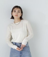 NATURAL BEAUTY BASIC/＜シアースキンカットソーシリーズ＞クルーネック　24SS/505795836