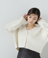 NATURAL BEAUTY BASIC/ラメブークレカーディガン　24SS/505795837