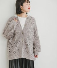 ITEMS URBANRESEARCH/ガラアミボリュームニットカーディガン/505796108