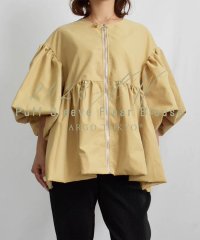 ARGO TOKYO/Puff Sleeve Flear Blouse 23063 パフスリーブフレアブラウス　フレアブラウス　パフスリーブ　ギャザーブラウス　フレアトップス　ブラウ/505517892