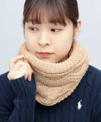 AMS SELECT/エーエムエスセレクト A.M.S.select 裏ボア 縄編みニット ネックウォーマー 秋 冬 防寒 通勤 通学 アウトドア 旅行 自転車/505796322