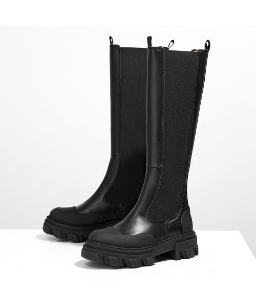 GANNI ブーツ ゴールド 37(24AW】GANNI ガニー / MID SHAFT GANNI ブーツ ゴールド 37(24AW】GANNI ガニー / MID SHAFT
