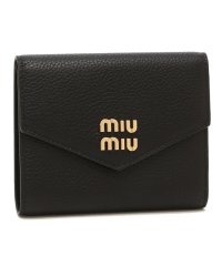 MIUMIU/ミュウミュウ 三つ折り財布 ヴィッテロダイノ ブラック レディース MIU MIU 5MH040 2DT7 F0002/505797519