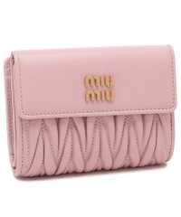 MIUMIU/ミュウミュウ 三つ折り財布 マテラッセ ミニ財布 ピンク レディース MIU MIU 5ML002 2FPP F0E18/505797523