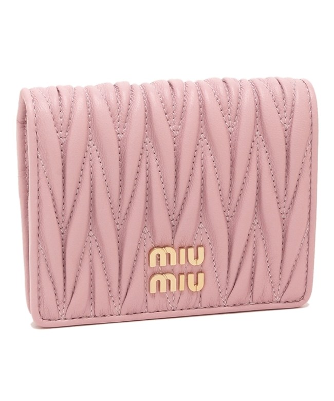 miumiu 二つ折り財布 ピンク