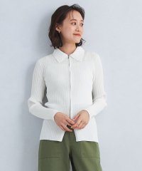 green label relaxing/スキニー ジップ ポロニット プルオーバー －ウォッシャブル－/505797909