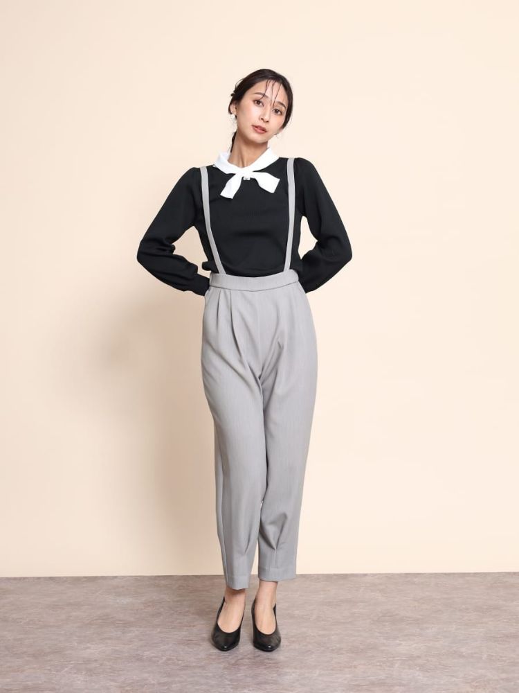 セール】フェンネル FENNEL ストラップ付タックパンツ(505797974