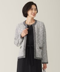 J.PRESS LADIES（LARGE SIZE）/【WEB限定カラーあり・洗える】TWEED ニット ジャケット/505750704