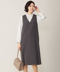 J.PRESS LADIES（LARGE SIZE）/【洗える】2way thermoサキソニー ジャンパースカート/505793197