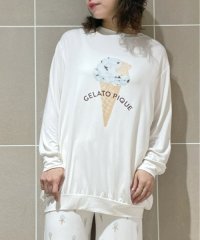gelato pique/ホットファブリックアイスワンポイントBIGロングTシャツ/505799213