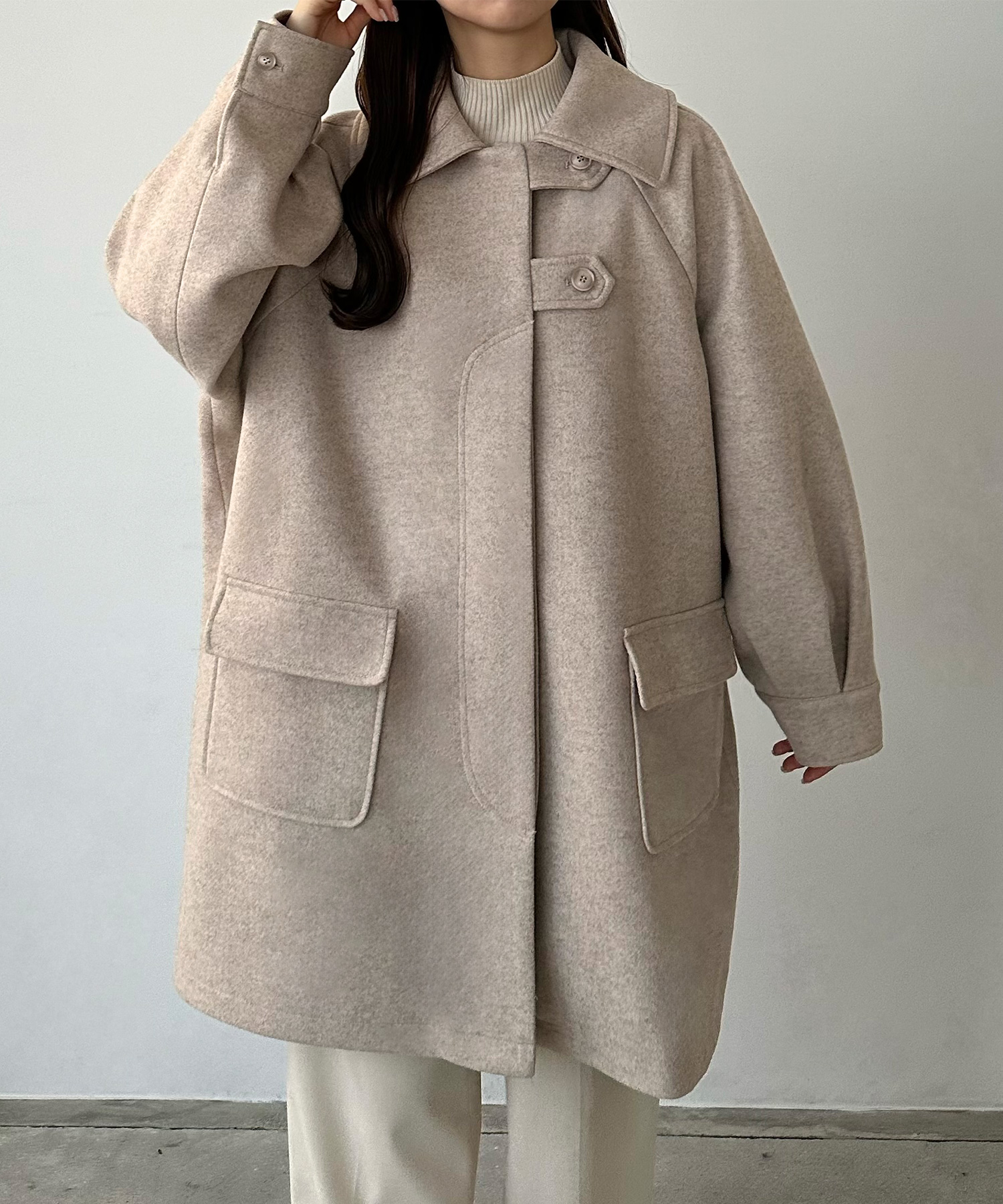 セール】カラウティア callautia callautia ステンカラーオーバーミドルコート(505653980) |  カラウティア(callautia) - d fashion