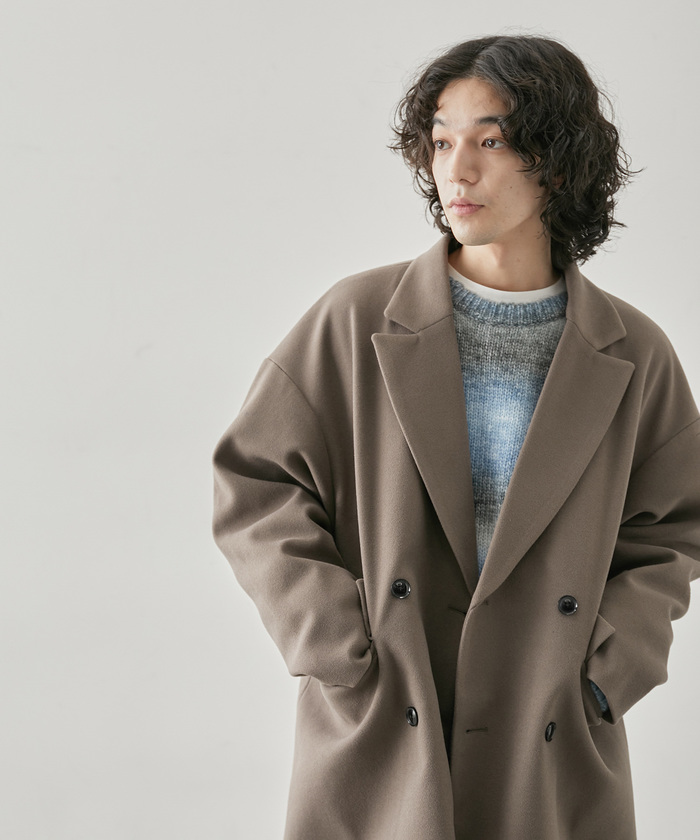 JUNRED うれし ショート丈ダッフルコート メンズS JUNRED うれし ショート丈ダッフルコート メンズS