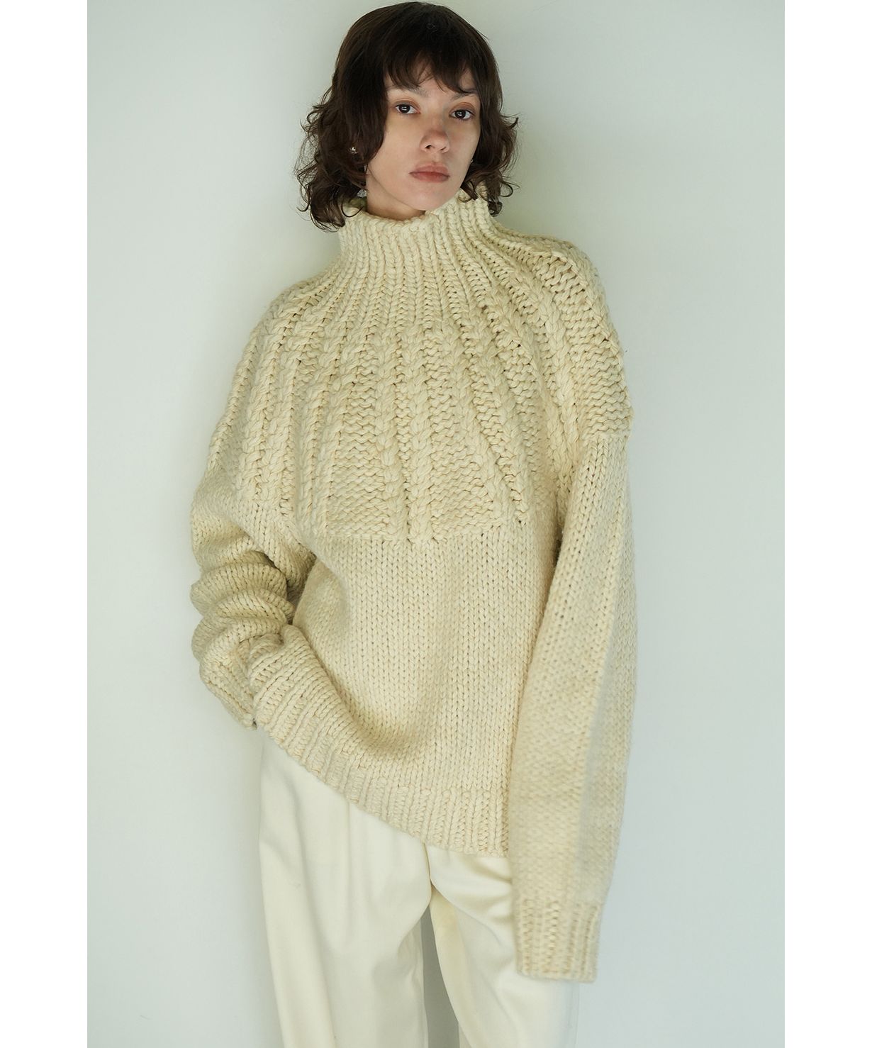 セール】CHUNKY CABLE HAND KNIT TOPS(505796411) | クラネ セール】CHUNKY CABLE HAND KNIT TOPS(505796411) | クラネ