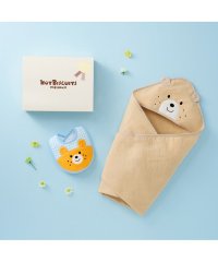 MIKI HOUSE HOT BISCUITS/ベビーバスタオル＆スタイセット【BOX付き】/505799299