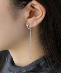 colleca la/フープ×チェーン アシンメトリーピアス/505799652