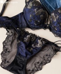 fran de lingerie/エキゾチックなフラワー刺繍デザイン性◎のバックレース 「ワンダーリフトブラフローラル バックレース」 バックレースショーツ/505799723