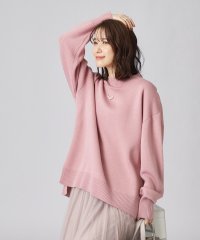 SHOO・LA・RUE/【洗える】ワイドシルエット スリット入り 前後差ハイネックニット/505799744