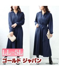 GOLD JAPAN/大きいサイズ レディース ビッグサイズ カシュクールフレアワンピース/505799975