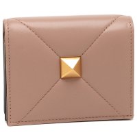 Valentino Garavani/ヴァレンティノ ガラヴァーニ VALENTINO GARAVANI 二つ折り財布 ローマンスタッズ スタッズ ベージュ レディース VALENTINO GARA/505800008