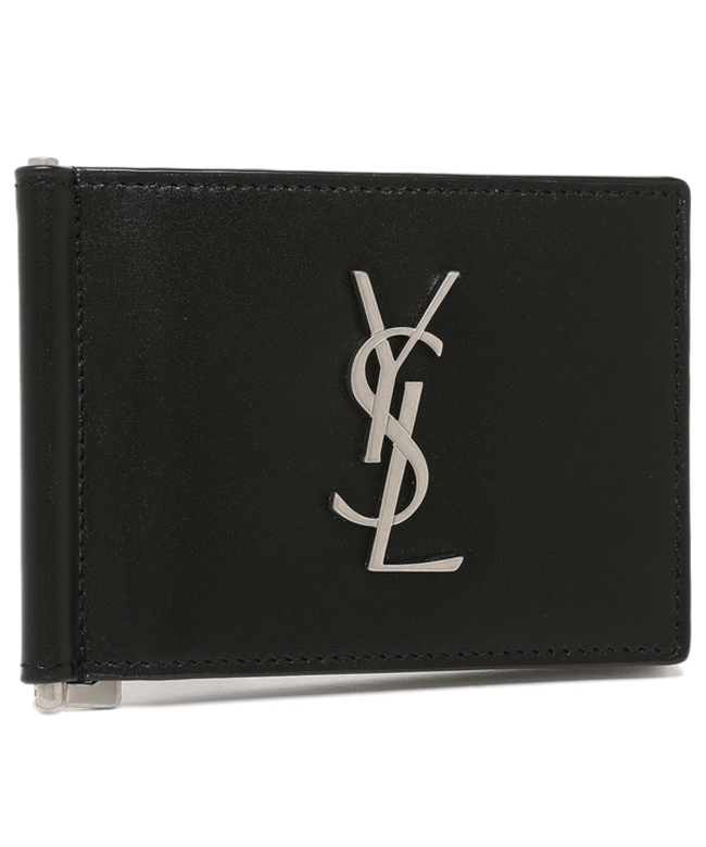 サンローラン(SAINT LAURENT) ブラック メンズ二つ折り財布 | 通販
