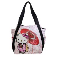 Sanrio characters/SANRIO サンリオ KITTY キティ 和柄 トート バッグ バルーン バッグ A4可/505800369