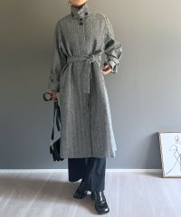 Jewelobe/ジュエローブ Jewelobe ヘリンボーン比翼ロングコート/505791283