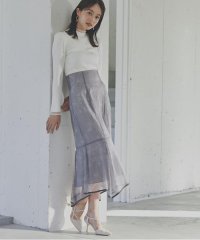 PROPORTION BODY DRESSING/シアーフラワーイレヘムマーメイドスカート 24SS/505800685