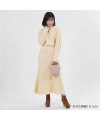 MARY QUANT/【セットアップ対応商品】ケーブルフレアニットロング スカート/505802184