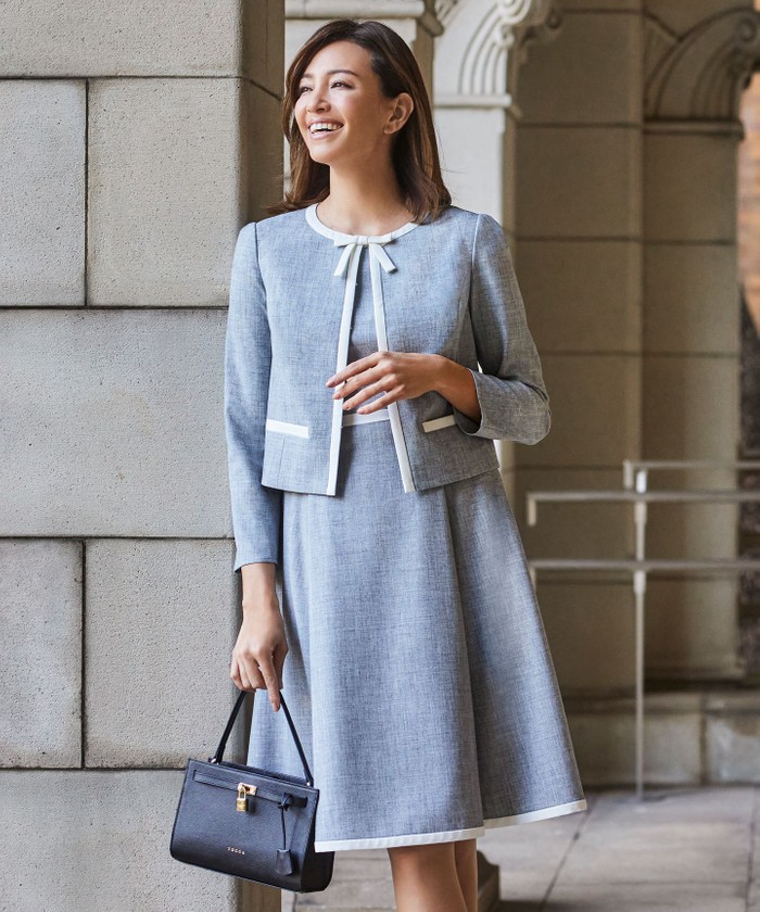 ESCADA ★ Dhewa ラウンドーネック ツイード カクテルドレス デコルテレースホルターネックドレス ワインレッド | Sharon