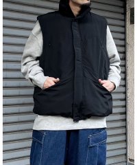 MODISH GAZE/モディッシュガゼ MODISH GAZE ナイロンワッシャー中綿ミリタリーベスト/505799092