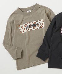 devirock/デビラボ プリント袖リブ 長袖Tシャツ 子供服 キッズ 男の子 女の子 トップス 長袖Tシャツ ロンT 綿100% 吸汗 ビッグシルエット/505801348