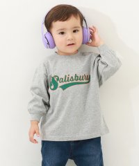 devirock/デビラボ BIGシルエット プリント袖リブ 長袖Tシャツ 子供服 キッズ 男の子 女の子 トップス 長袖Tシャツ ロンT 綿100% 吸汗 ビッグシルエット/505801350