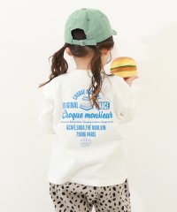 devirock/デビラボ BIGシルエット プリント袖リブ 長袖Tシャツ 子供服 キッズ 男の子 女の子 トップス 長袖Tシャツ ロンT 綿100% 吸汗 ビッグシルエット/505801350