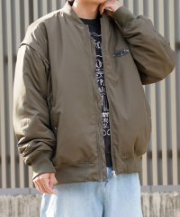 1111clothing/ワンフォークロージング 1111clothing ◆2way パディング MAー1◆ ミリタリージャケット メンズ 2way ジャケット レディース ベスト フ/505802426