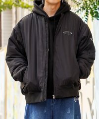 1111clothing/◆2way パディング MA－1◆ ミリタリージャケット メンズ 2way ジャケット レディース ベスト フライトジャケット ワンポイント ロゴ アウター/505802426