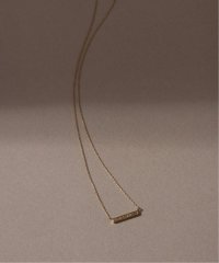 Lilas/ボックスダイヤ12mmバーネックレス K10/505803327