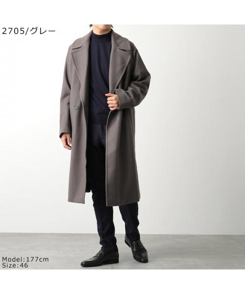 セール】HEVO ベルテッドコート BRINDISI E725 ウール ダブル セール】HEVO ベルテッドコート BRINDISI E725 ウール ダブル