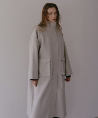 MIELI INVARIANT/Stand Colllar Long Coat/505803494