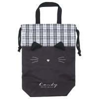 cinemacollection/シューズバッグ シューズケース ネコミミ付きタイプ CANDY MEOW MEOW 新入学 カミオジャパン 体育館靴かばん 新学期準備雑貨 女の子 グッズ /505804072