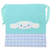 cinemacollection/シネマコレクション cinemacollection シナモロール 巾着袋 きんちゃくポーチ ギンガム サガラ サンリオ ナカジマ 小物入れ キャラクター グッ/505804178