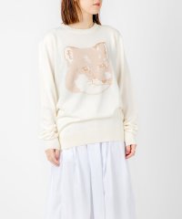 MAISON KITSUNE/メゾンキツネ MAISON KITSUNE IU00527KT1058 ニット メンズ レディース トップス 長袖 ピケ フォックスヘッド Ｒネック プルオーバ/505807840