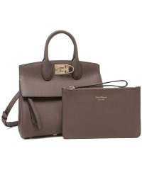 FERRAGAMO/フェラガモ ハンドバッグ ショルダーバッグ ステューディオ 2WAY ベージュ レディース Salvatore Ferragamo 21H159 CARAW/505809095