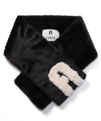 FURLA/フルラ FURLA フェイクファーマフラー Black & White/505465859