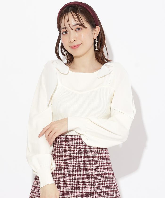 WILLSELECTION（ウィルセレクション）の「肩リボンビスチェ風