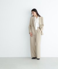 NATURAL BEAUTY BASIC/シャークスキンSETUPシリーズ ワイドパンツ　24SS/505809342