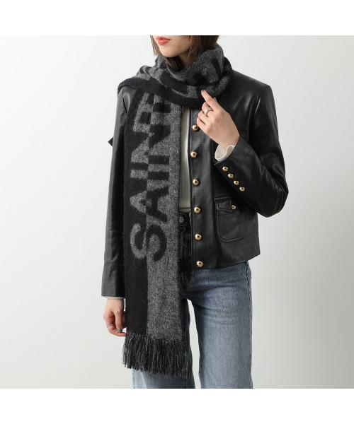 セール】SAINT LAURENT マフラー 719421 3YI68 ロゴ(505809897 セール】SAINT LAURENT マフラー 719421 3YI68 ロゴ(505809897