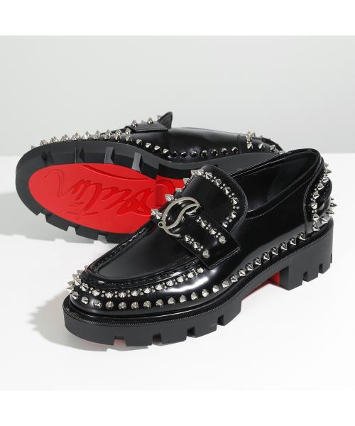 Christian Louboutin ローファー MOC LUG SPIKBS FLAT 3230797