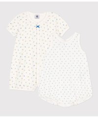 PETIT BATEAU/ショートロンパース２枚組/505810775