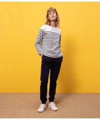 PETIT BATEAU/プリントマリニエール長袖プルオーバー/505810782