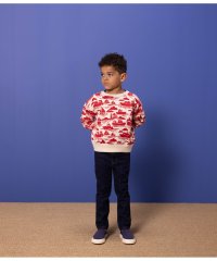 PETIT BATEAU/プリントスウェット長袖プルオーバー/505810830